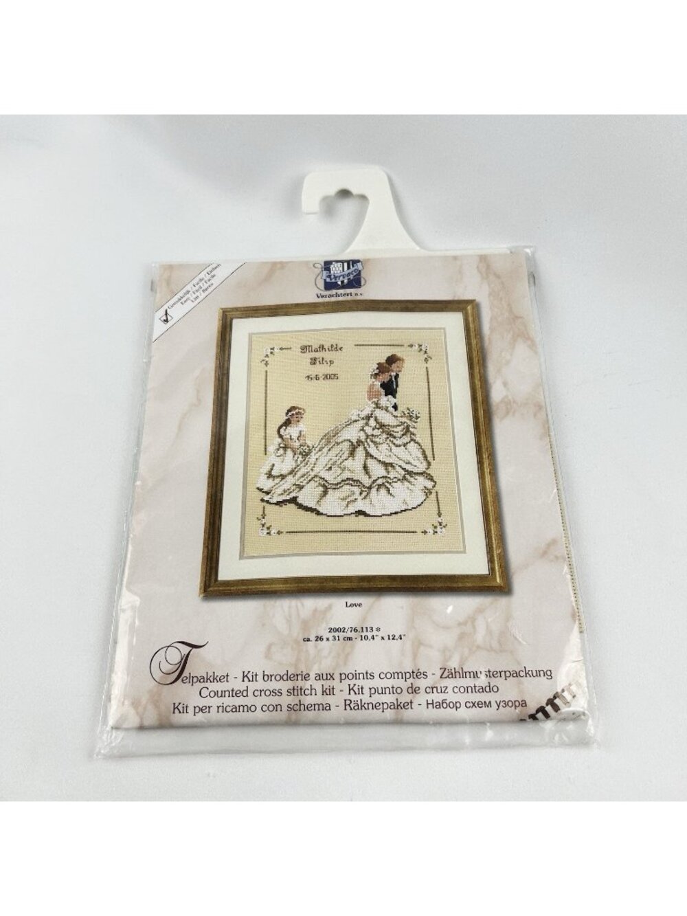 Vervaco "Love" Cross Stitch Kit No 76.113 Custom Wedding Craft *New & Sealed*